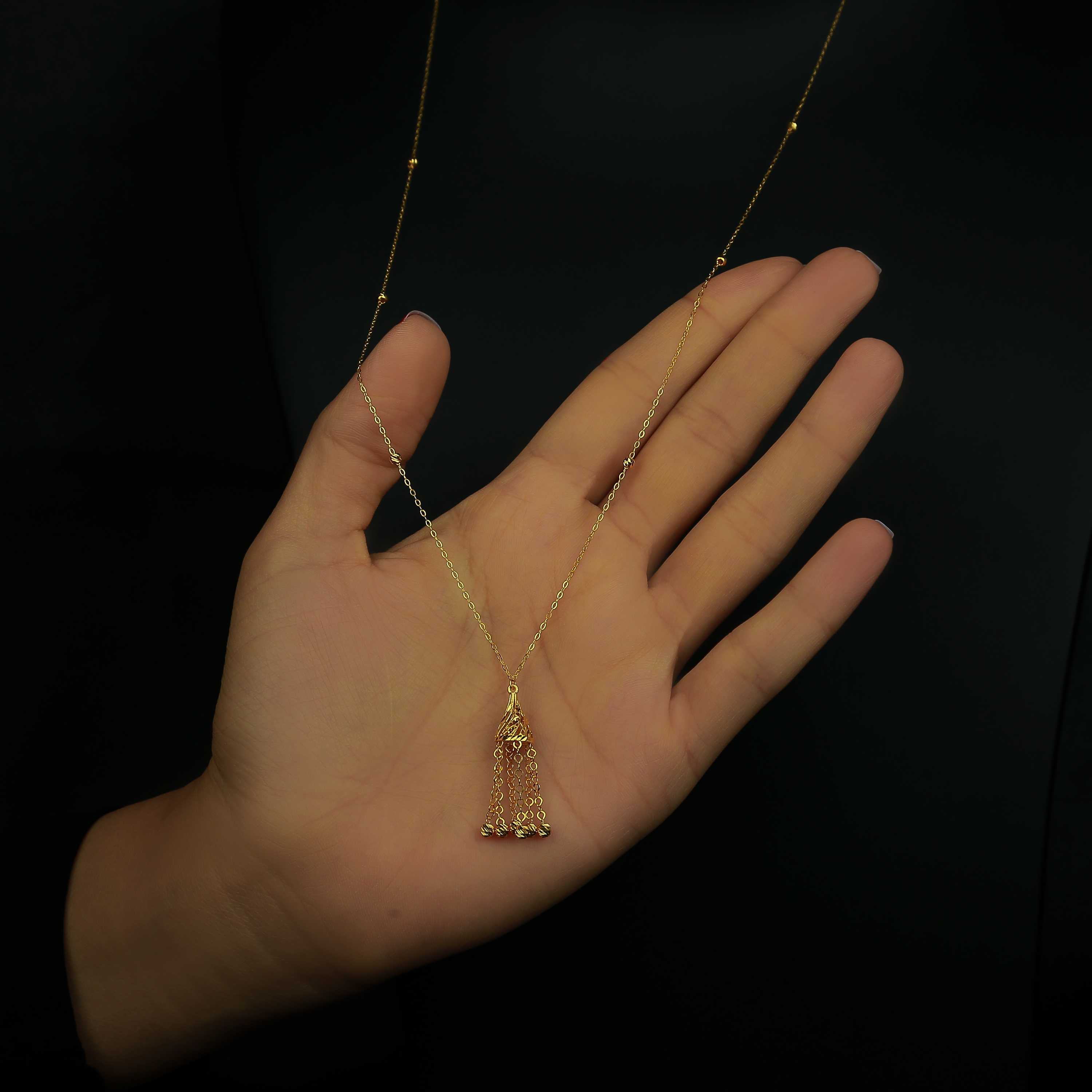 21 karat gold necklace, Turkish made - (H-0615)